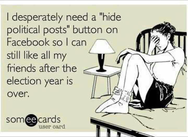 No Politics on Facebook